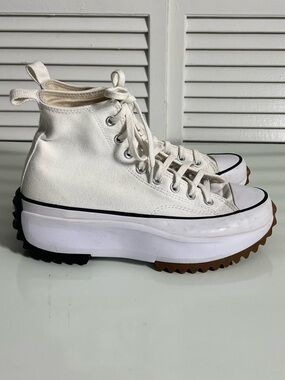 Converse White Run Star Hike Platform Canvas size 8.5